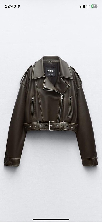 Zara Deri Biker Ceket