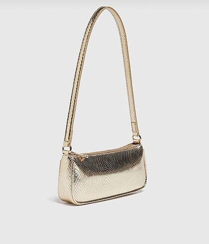 Pull&Bear Metalik Gold Çanta