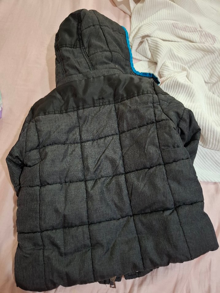 Gri Fermuarlı Erkek Çocuk Mont - Görsel 3