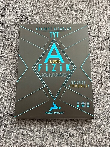 Paraf tyt işlemsiz fizik soru bankası