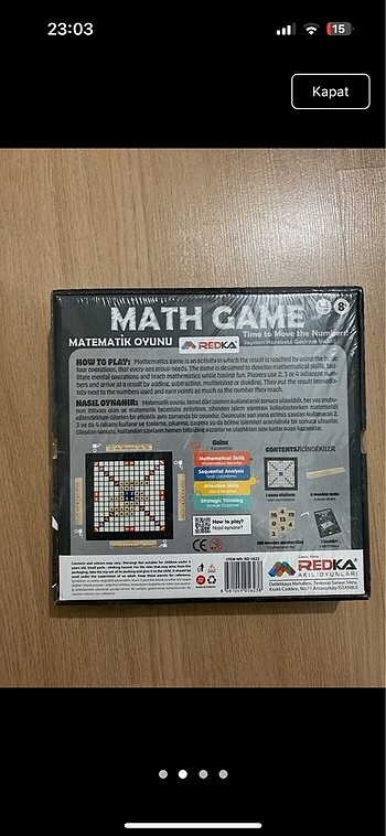  Beden Renk eğtici Oyun matematik redka