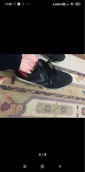 Hummel siyah spor ayakkabı - Görsel 5