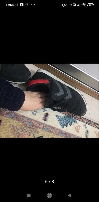 Hummel siyah spor ayakkabı - Görsel 7