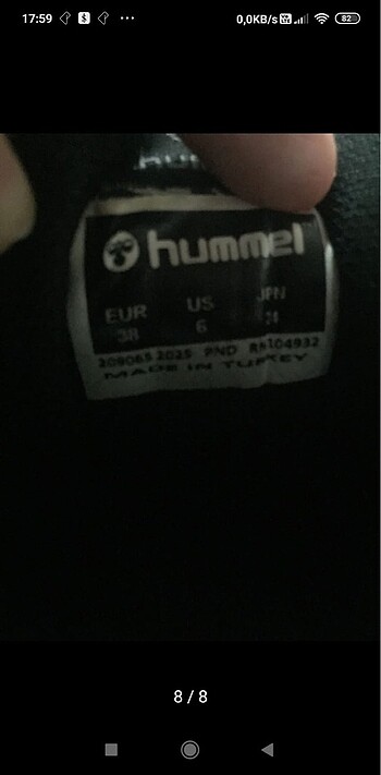 Hummel siyah spor ayakkabı - Görsel 8