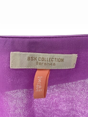 s Beden mor Renk Bershka Bluz %70 İndirimli.
