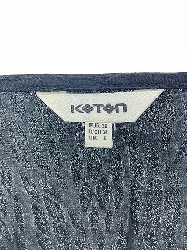 36 Beden siyah Renk Koton Bluz %70 İndirimli.
