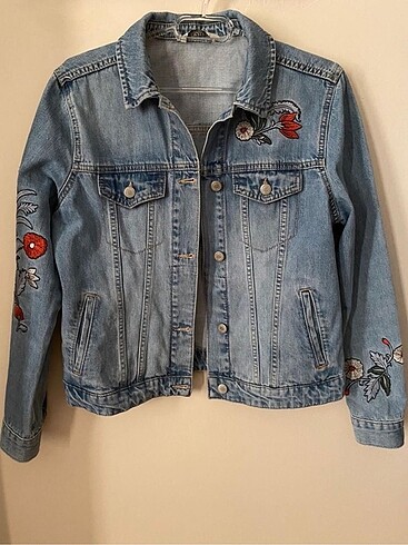Lc Waikiki Nakışlı Kot Ceket
