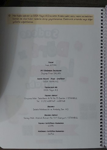  Beden Renk Sadece 4 işlem kitabı