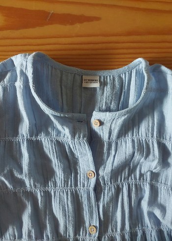 pamuk-keten elbise - Görsel 3