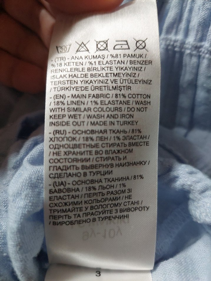 pamuk-keten elbise - Görsel 5