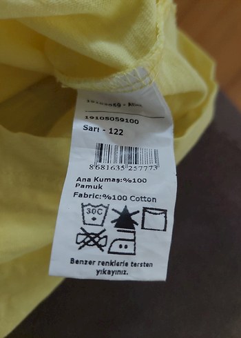 Kız Çocuk Sarı Fırfırlı Askılı Bluz - Görsel 3