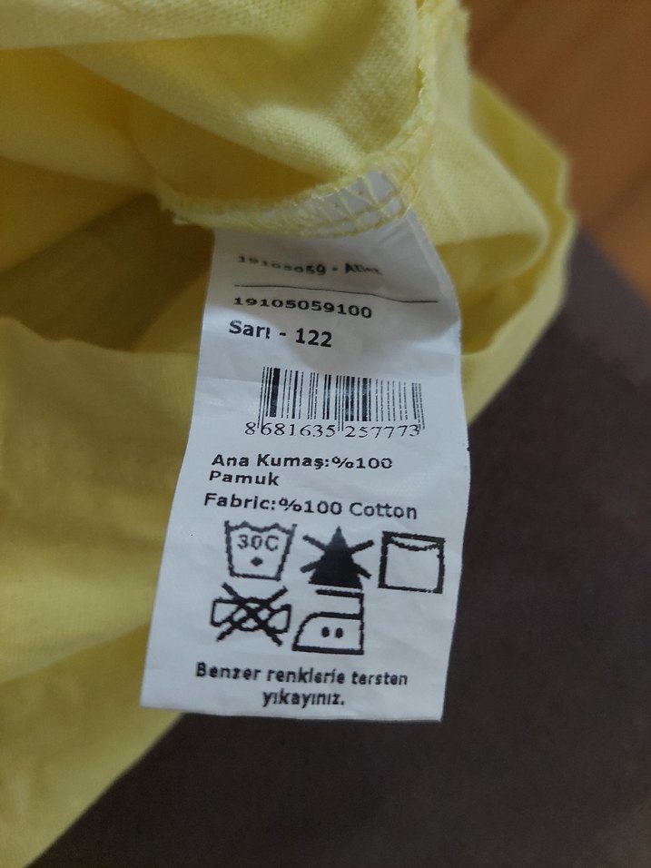 Kız Çocuk Sarı Fırfırlı Askılı Bluz - Görsel 3