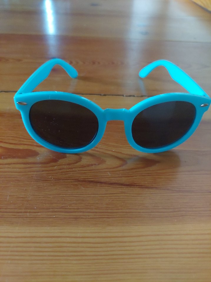 Mavi Retro çocuk Güneş Gözlüğü - Görsel 4
