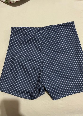 Lacivert Mini Şort Etek - Görsel 3