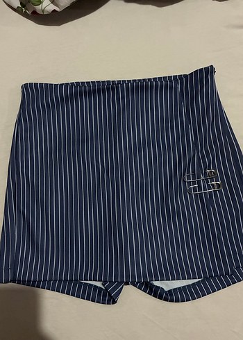 Lacivert Mini Şort Etek - Görsel 2