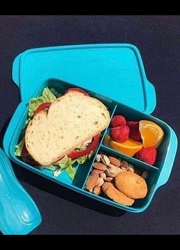 Tupperware bölmeli beslenme kabı 