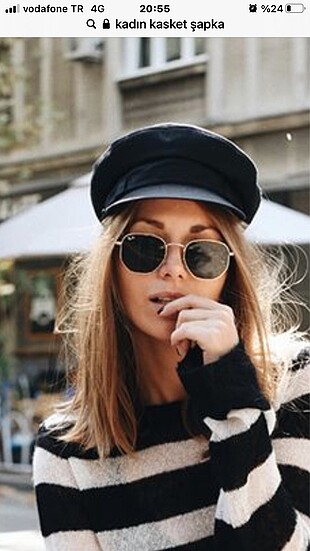 Stradivarius kadın kasket şapka