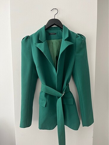 Turkuaz Yeşil Blazer Ceket