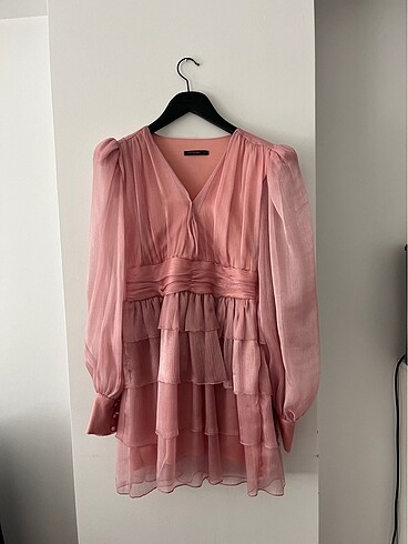 Pembe Mini Elbise
