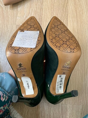 36 Beden yeşil Renk Kemal tanca yeşil stiletto