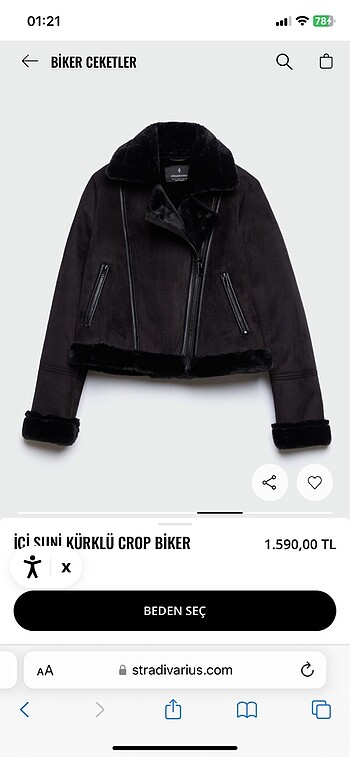 Stradivarius Biker Ceket