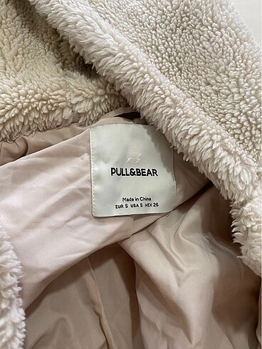 s Beden ten rengi Renk Pull Bear Peluş Mont