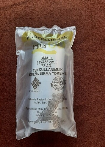 Diğer Krema Sıkma Torbası Small (Mini) 72li