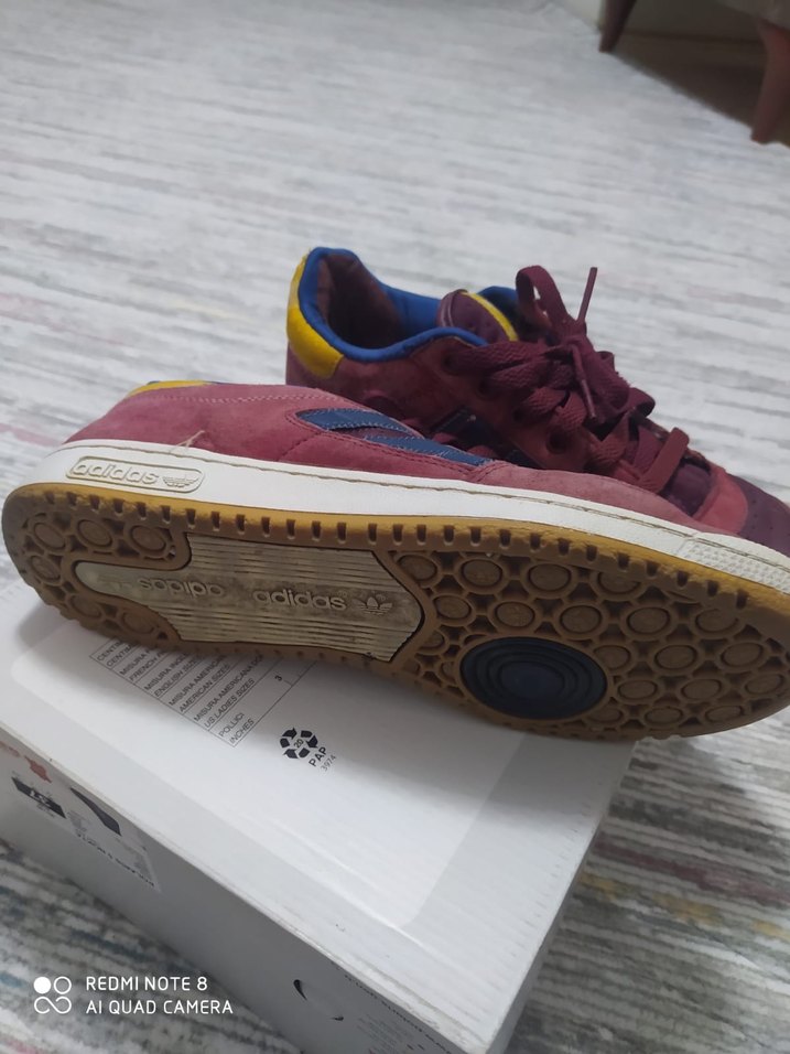 Bordo Bağcıklı Kadın Spor Ayakkabı - Görsel 3