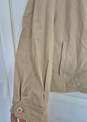 GIVENCHY Bej Erkek Keten Ceket, Rahat Kesim, fermuarlı