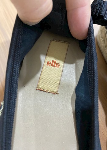 36 Beden Siyah Bantlı Kadın Espadril