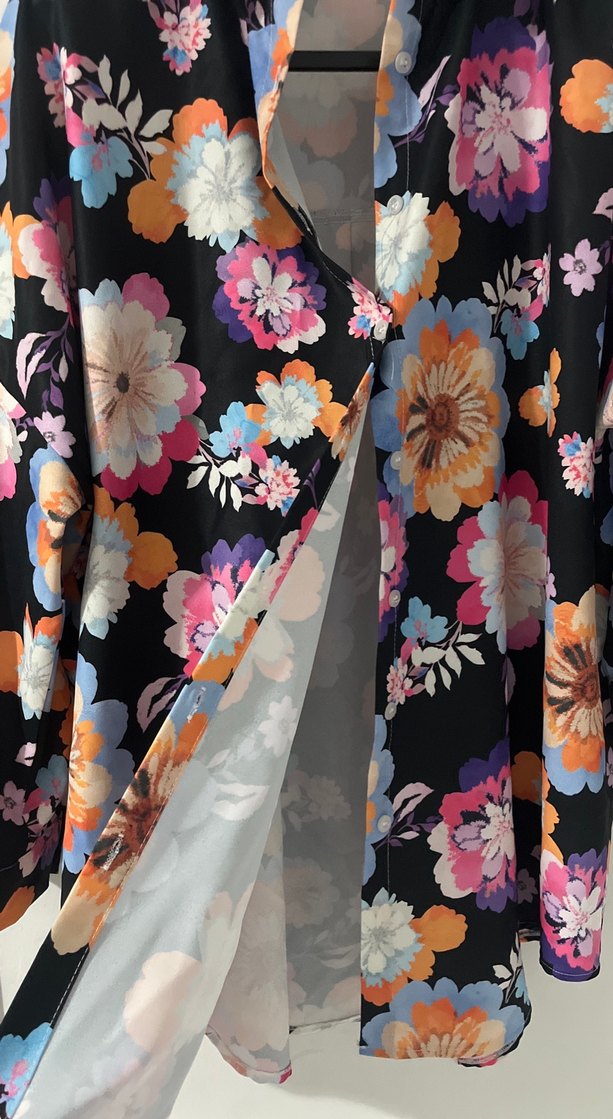 Çiçek Desenli Bohem Uzun Kollu Gömlek - Görsel 4