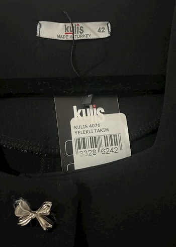 Zara Siyah Düğmeli Midi Kadın Yelekli takım