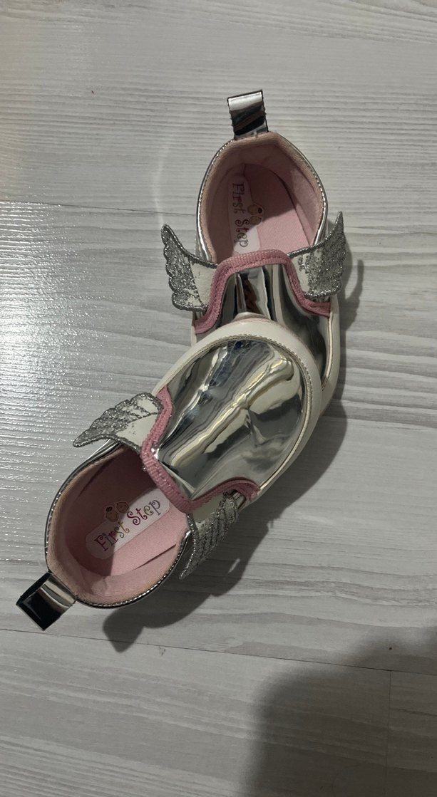 Kız Bebek Gri İlk Adım Ayakkabısı - Görsel 3