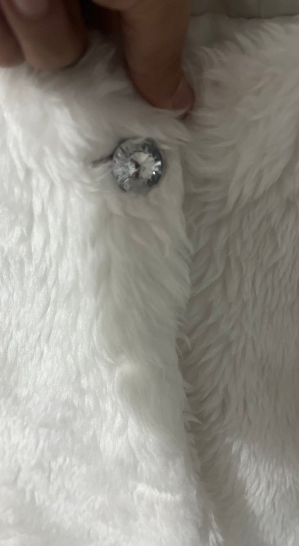 Kız Çocuk Beyaz Kürk Detaylı Mont - Görsel 2