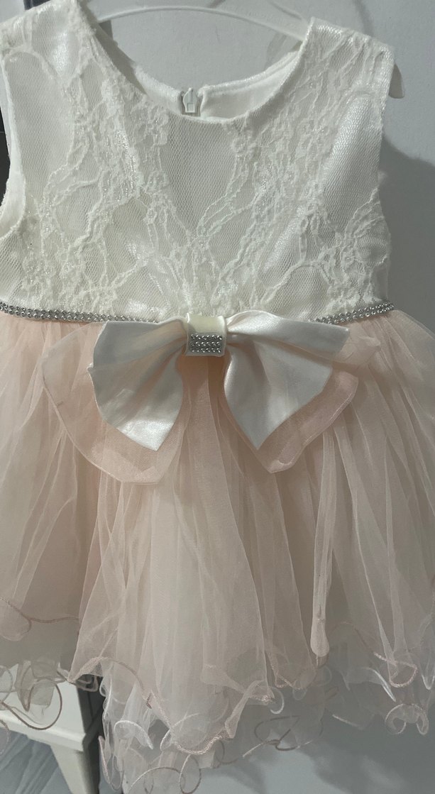 Kız Çocuk Beyaz Fırfırlı Elbise - Görsel 2