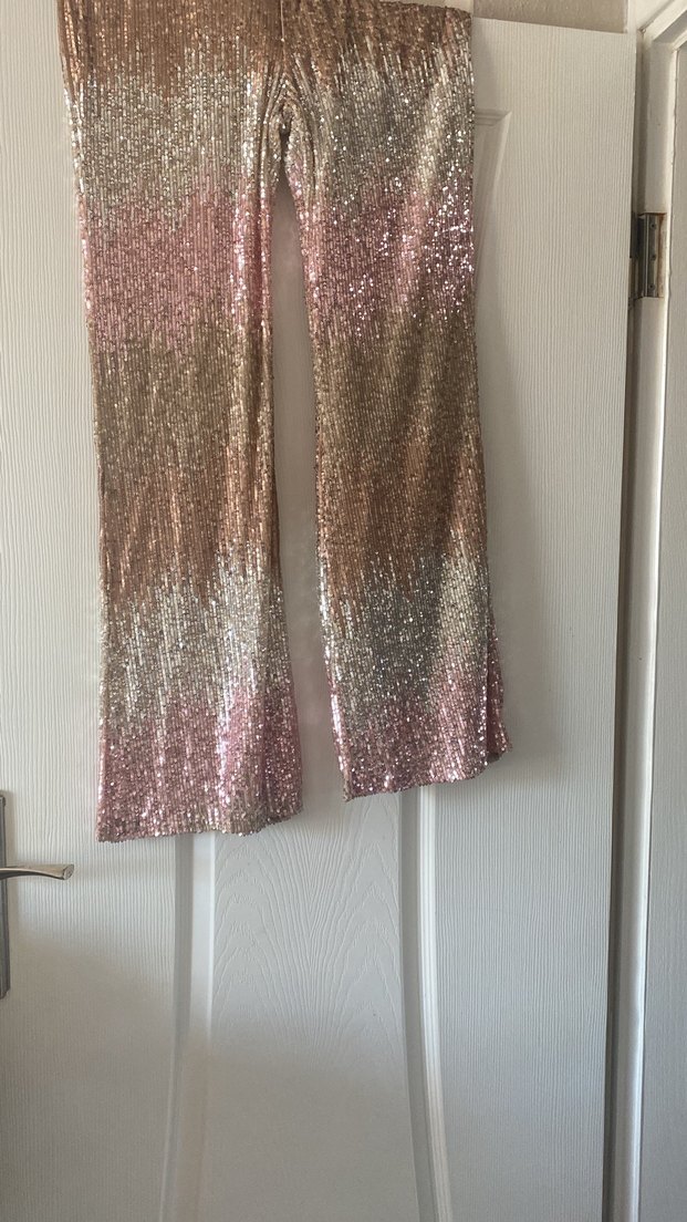 Parlak Bej Bağlamalı Uzun Kollu Tuniklı takım - Görsel 3