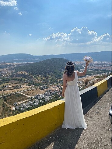 Diğer Beyaz uzun elbise