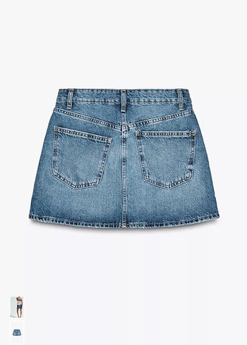 Zara trf denim mini etek - Görsel 2