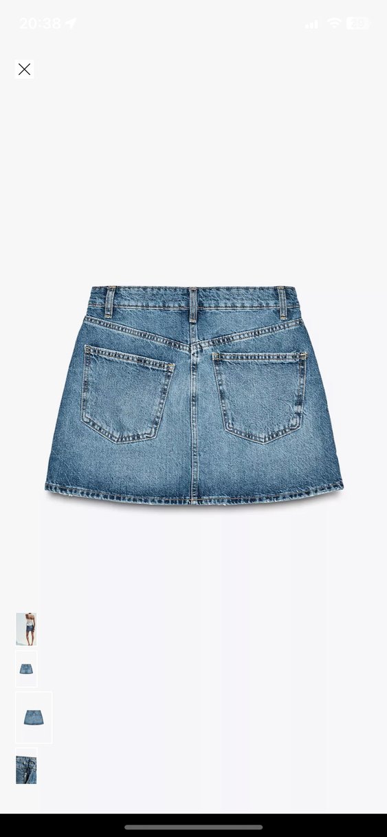 Zara trf denim mini etek - Görsel 2