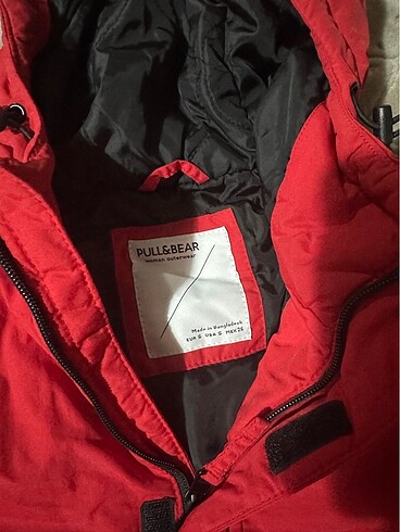 s Beden kırmızı Renk Pull and bear marka kanguru kırmızı