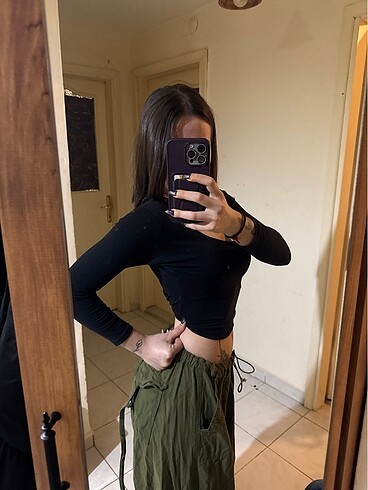 s Beden Siyah crop