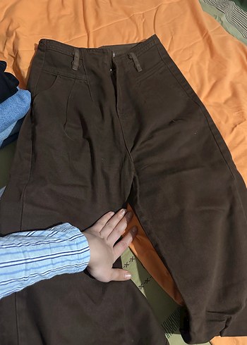 Armani Jeans Koyu Kahverengi Rahat Kesim Pantolon