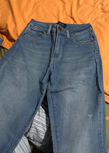 Trendyol & Milla Mavi Yikamali Rahat Kesim Jean