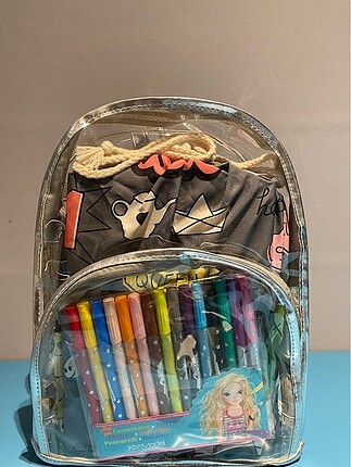 Diğer UNICORN DESENLİ ŞEFFAF SIRT ÇANTASI