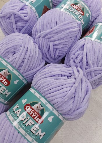 Lavanta Rengi Kadife İp Seti 5'li - Görsel 2