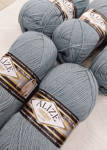 Alize Superlana İnce İp 5'li Paket Gri - Görsel 2