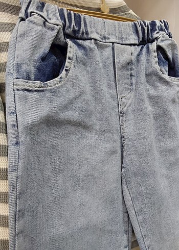 Gri Çizgili Erkek Çocuk Denim Gömlek - Görsel 8