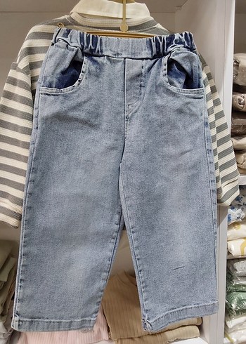 Gri Çizgili Erkek Çocuk Denim Gömlek - Görsel 7