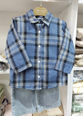 Erkek Bebek Denim Takım Uzun Kollu - Görsel 4