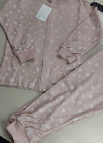 Yıldızlı Kız Çocuk Pijama Takımı 